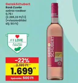 Interspar Gere&Schubert Rosé Cuvée ajánlat