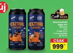 Interspar First Fesztivál lager sör dobozos ajánlat