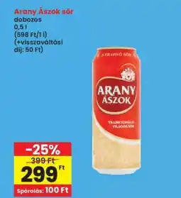 Interspar Arany Ászok sör ajánlat