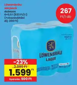 Interspar Löwenbräu sörpack ajánlat