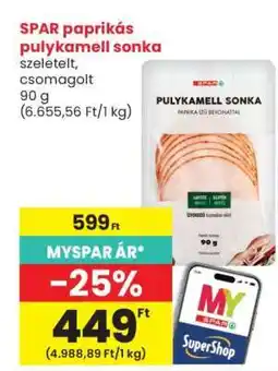 Spar SPAR paprikás pulykamell sonka ajánlat