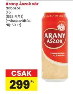 Spar Arany Ászok sör ajánlat