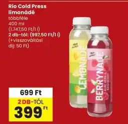 Spar Rio Cold Press limonádé ajánlat