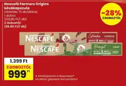 Spar Nescafé Farmers Origins kávékapszula ajánlat