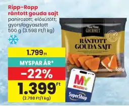 Spar Ripp-Ropp Rántott Gouda Sajt ajánlat