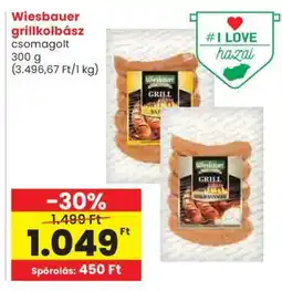 Spar Wiesbauer Grillkolbász ajánlat