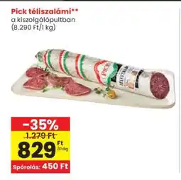Spar PICK Téliszalámi ajánlat