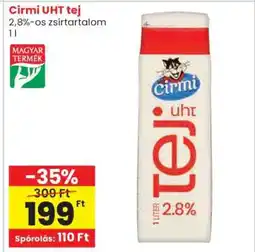 Spar Cirmi UHT tej ajánlat