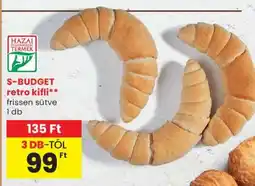 Spar S-BUDGET retro kifli ajánlat
