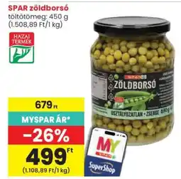 Spar SPAR zöldborsó ajánlat