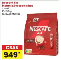 Spar Nescafé 3 in 1 instant kávéspecialitás ajánlat