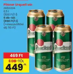 Spar Pilsner Urquell sör ajánlat