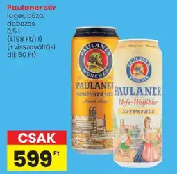 Spar Paulaner sör ajánlat