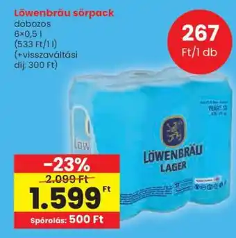 Spar Löwenbräu sörpack ajánlat
