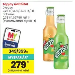 Spar TopJoy Üdítőital ajánlat