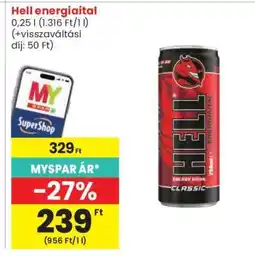Spar HELL Energiaital ajánlat