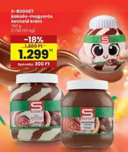 Spar S-BUDGET kakaós-mogyorós kenhető krém ajánlat