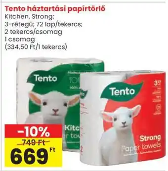 Spar Tento háztartási papírtörlő ajánlat