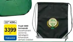 Tesco Fradi 1899 tornazsák ajánlat