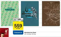 Tesco Mandalorian füzet ajánlat