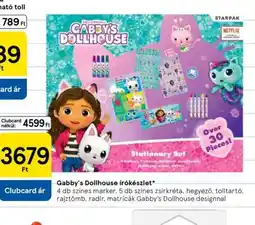 Tesco Gabby's Dollhouse írószerkészlet ajánlat