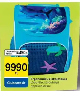 Tesco Ergonomikus iskolatáska ajánlat