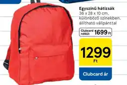 Tesco Egyszínű hátizsák ajánlat
