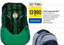 Tesco Fradi nagy hátizsák ajánlat