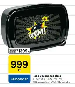 Tesco Paso uzsonnásdoboz ajánlat