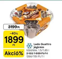 Tesco Ledo Quattro jégkrém ajánlat