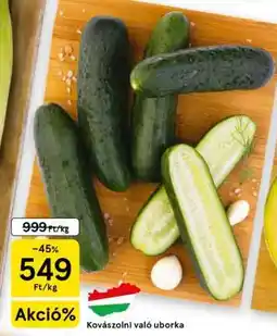 Tesco Kovászolni való uborka ajánlat