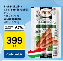 Tesco Pick Pickolino virsli sertéshúsból ajánlat