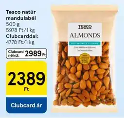 Tesco Tesco natúr mandulabél ajánlat