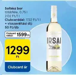 Tesco Soltész bor ajánlat