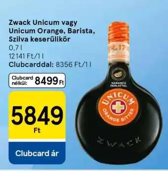 Zwack Unicum vagy Unicum Orange, Barista, Szilva keserűlikőr