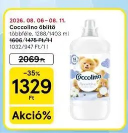 Tesco Coccolino Öblítő ajánlat