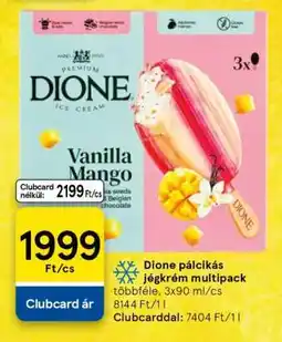 Tesco Dione pálcikás jégkrém multipack ajánlat