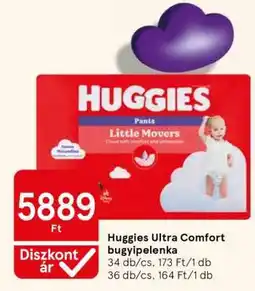 Tesco Huggies Ultra Comfort bugyipelenka ajánlat
