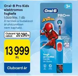 Tesco Oral-B Pro Kids elektromos fogkefe ajánlat