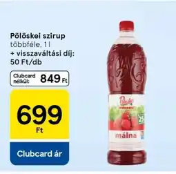 Tesco Pölöskei szirup ajánlat