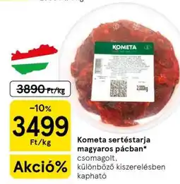 Tesco Kometa sertéstarja magyaros pácban ajánlat