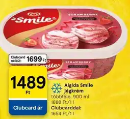 Tesco Algida Smile jégkrém ajánlat