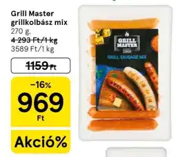 Tesco Grill Master grillkolbász mix ajánlat