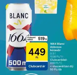 Tesco 1664 Blanc dobozos búzasör ajánlat