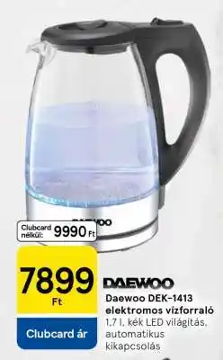 Tesco Daewoo DEK-1413 elektromos vízforraló ajánlat