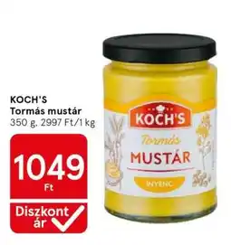Tesco KOCH'S Tormás Mustár ajánlat