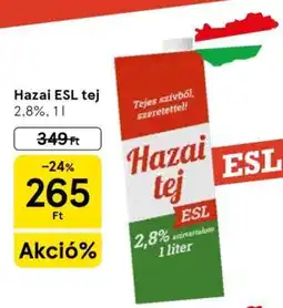 Tesco Hazai ESL tej ajánlat