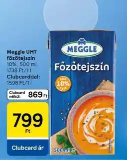 Tesco MEGGLE UHT Főzőtejszín ajánlat
