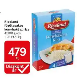 Tesco Riceland főzős tasakos konyhakész rizs ajánlat