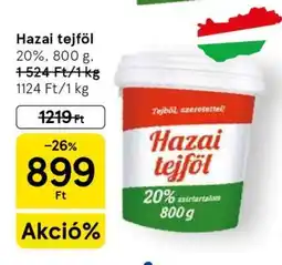 Tesco Hazai Tejföl ajánlat